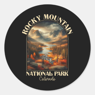 Kampement in Rocky Mountain National Park in de he Ronde Sticker