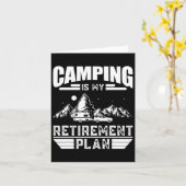 Kampement Is Mijn Pensioenplan Funny Camping Liefh Kaart (Gele Bloem)
