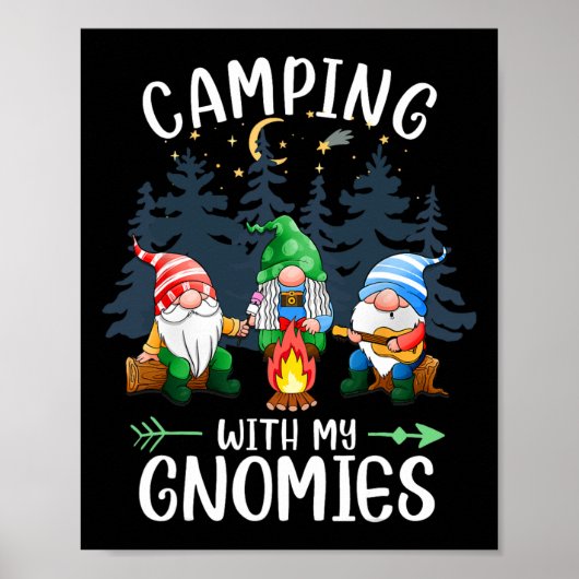 Kampement met mijn kabouters Funny Kabouter Kamp V Poster (Voorkant)