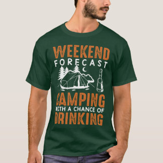 Kampementen Met Een Kans Op Alcohol Bier Drinken L T-shirt