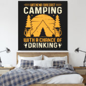 Kampen en drinken canvas afdruk (Insitu (Slaapkamer))