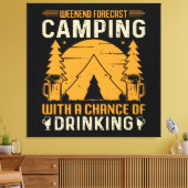 Kampen en drinken canvas afdruk (Insitu (Woonkamer))