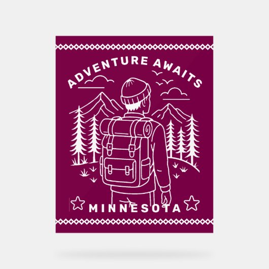 kamper acryl bord (Voorkant)