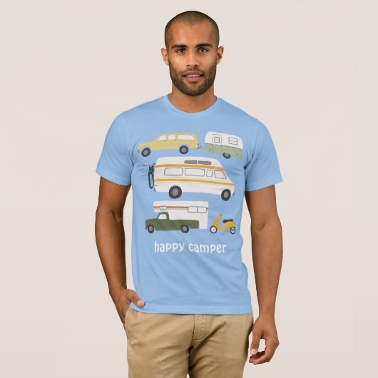 KAMPER?  kampeerwagen RV CUSTOM T-shirt (Voorkant volledig)