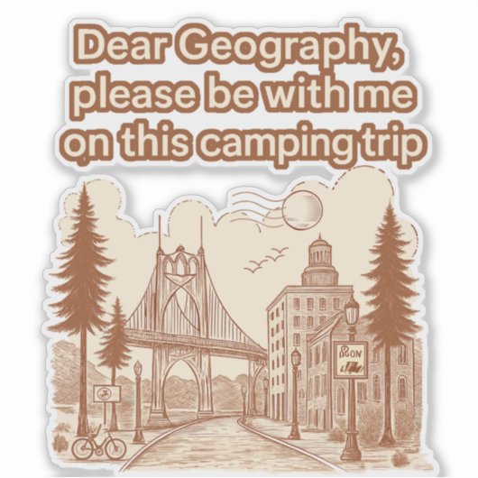 kamper sticker (Voorkant)