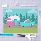 Kamper / trailer- en autorijpapier tissuepapier (Craft)