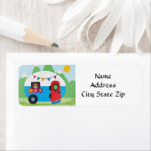 "KAMPER, TRAILER OF R.V." Retouretiket Etiket (Insitu)