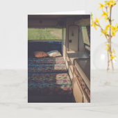 KAMPER TRAILER VAN DE GRONDDAG KAART (Gele Bloem)