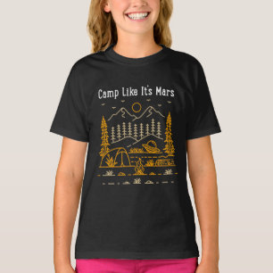 Kamperen als zijn Mars T-shirt