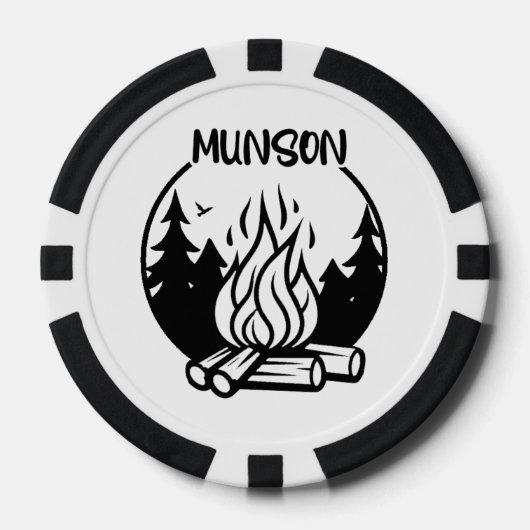 Kamperen bij Munson Poker Chips (Voorkant)