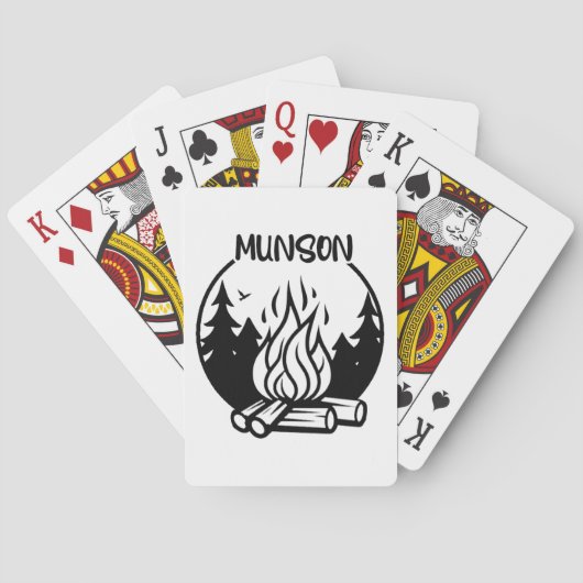 Kamperen bij Munson Pokerkaarten (Achterkant)
