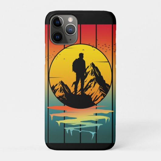 KAMPEREN BIJ ZONSONDERGANG IN RETROSTIJL Case-Mate iPhone CASE (Achterkant)