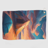 Kamperen bij zonsopgang golfhanddoek (Horizontaal)