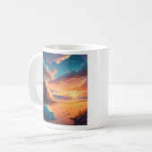 Kamperen bij zonsopgang koffiemok (Voorkant links)
