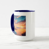 Kamperen bij zonsopgang mok (Voorkant links)