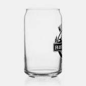 Kamperen Buiten Gepersonaliseerde Gezinshut Naam Blikvorm Glas (Rechts)