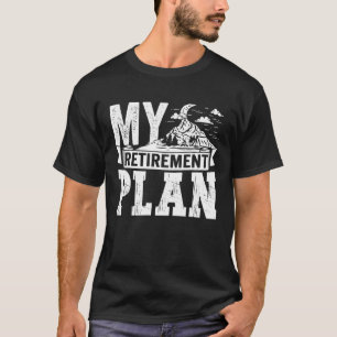 Kamperen Buiten Mijn Pensioenplan Reizen Mannen Vr T-shirt
