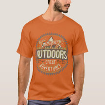 Kamperen Buitenshuis Grote Avonturen T-Shirt