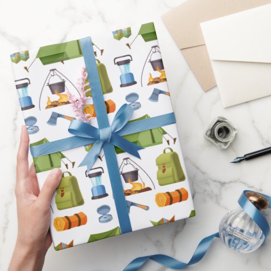 Kamperen Cadeaupapier (Geschenken)
