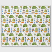 Kamperen Cadeaupapier (Vlak)