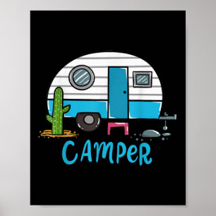 Kamperen Camper Rv Poster