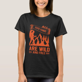 Kamperen en avontuur grappig t-shirt