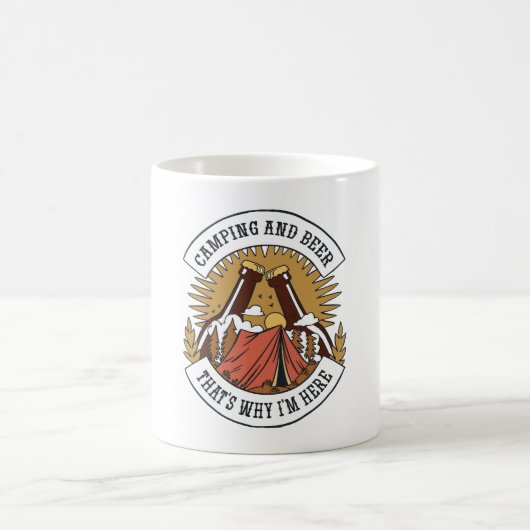 Kamperen en Bier Koffiemok (Center)