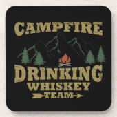 kamperen en drink bier onderzetter (Voorkant)