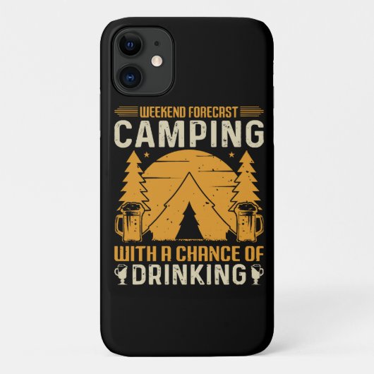 Kamperen en drinken Case-Mate iPhone case (Achterkant)