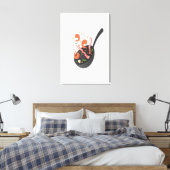 Kamperen en koken canvas afdruk (Insitu (Slaapkamer))