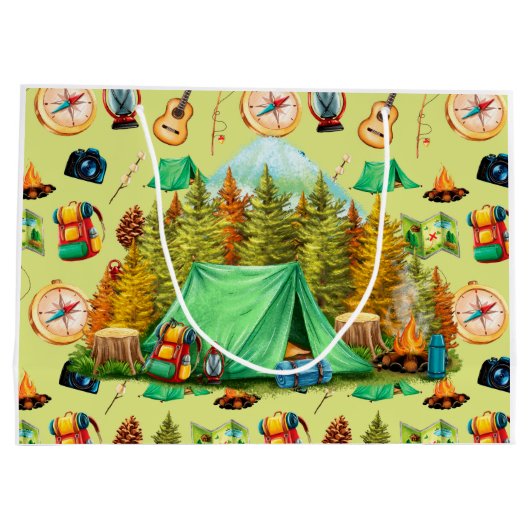 Kamperen en wandelen groot cadeauzakje (Achterkant)
