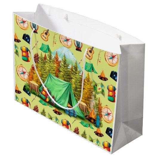 Kamperen en wandelen groot cadeauzakje (Achterkant Gekanteld)