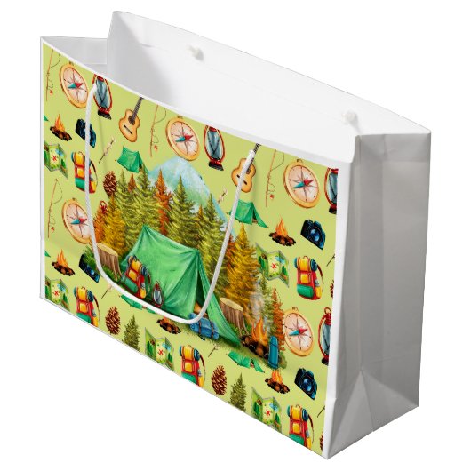 Kamperen en wandelen groot cadeauzakje (Voorkant Gekanteld)