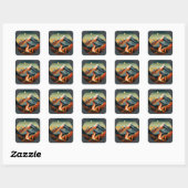 Kamperen en wandelen Sticker (Vel)