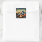 Kamperen en wandelen Sticker (Tas)