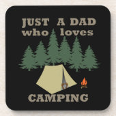 kamperen en wandelpap bier onderzetter (Voorkant)