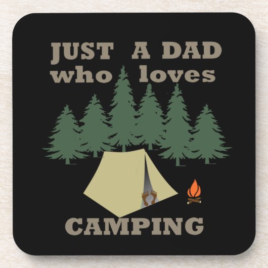 kamperen en wandelpap bier onderzetter (Voorkant)