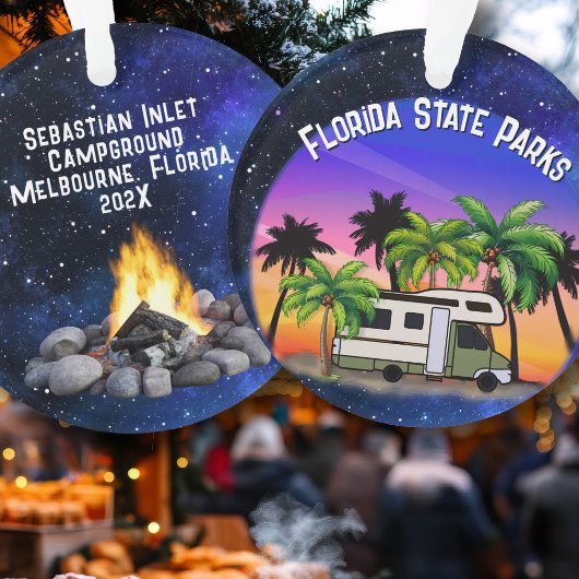 Kamperen Florida State Parks Palmbomen Ornament