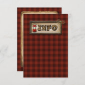 Kamperen, Glamping, Vissen, Natuur Insluitkaart Informatiekaartje (Voorkant / Achterkant)