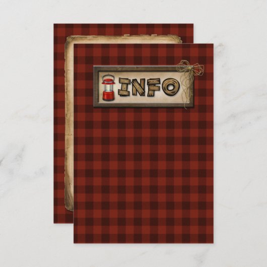 Kamperen, Glamping, Vissen, Natuur Insluitkaart Informatiekaartje (Voorkant / Achterkant)