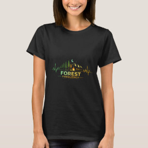 Kamperen hartslag natuur kampeerder kamp buiten t-shirt