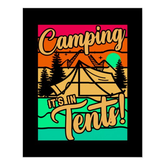 Kamperen Het is in Tents-43432 Perfect Poster (Voorkant)