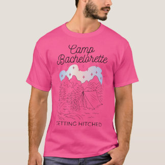 Kamperen Huwelijk Feest Kampeer Bachelorette Verlo T-shirt