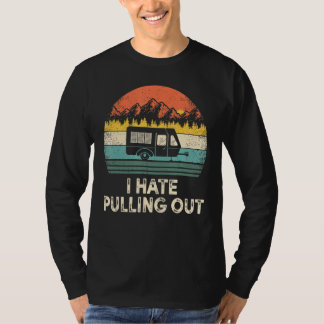 Kamperen Ik haat het uitklappen van de vintage cam T-shirt