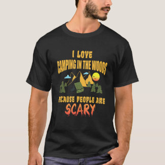 Kamperen Ik Hou Van Kamperen In De Bossen Mensen Z T-shirt