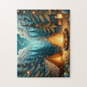 Kamperen in bos legpuzzel (Verticaal)