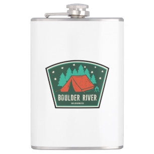 Kamperen in de Boulder River Wilderness Heupfles