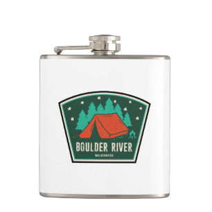 Kamperen in de Boulder River Wilderness Heupfles