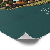 Kamperen in de Rocky Mountains Tekst toevoegen Kun Poster (Hoek)