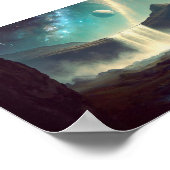 Kamperen in de ruimte poster (Hoek)